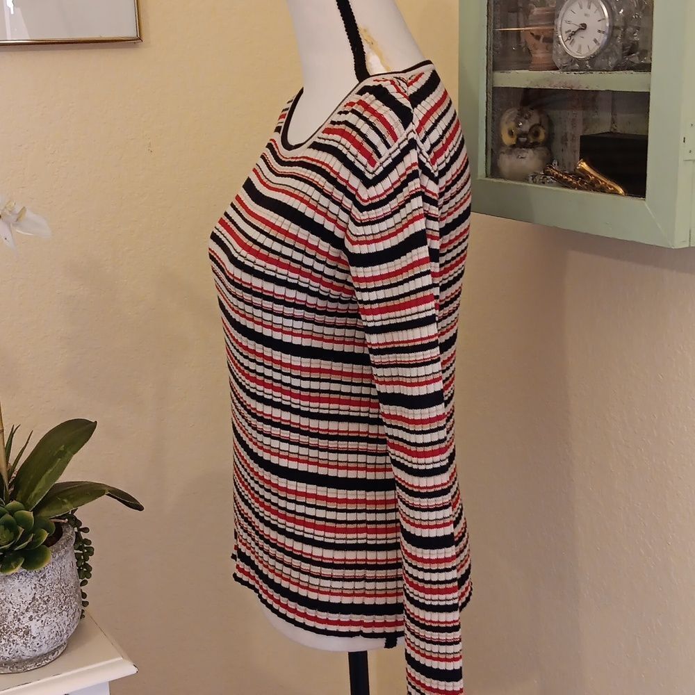 Pendleton Multicolor Striped Knit Top - image 4